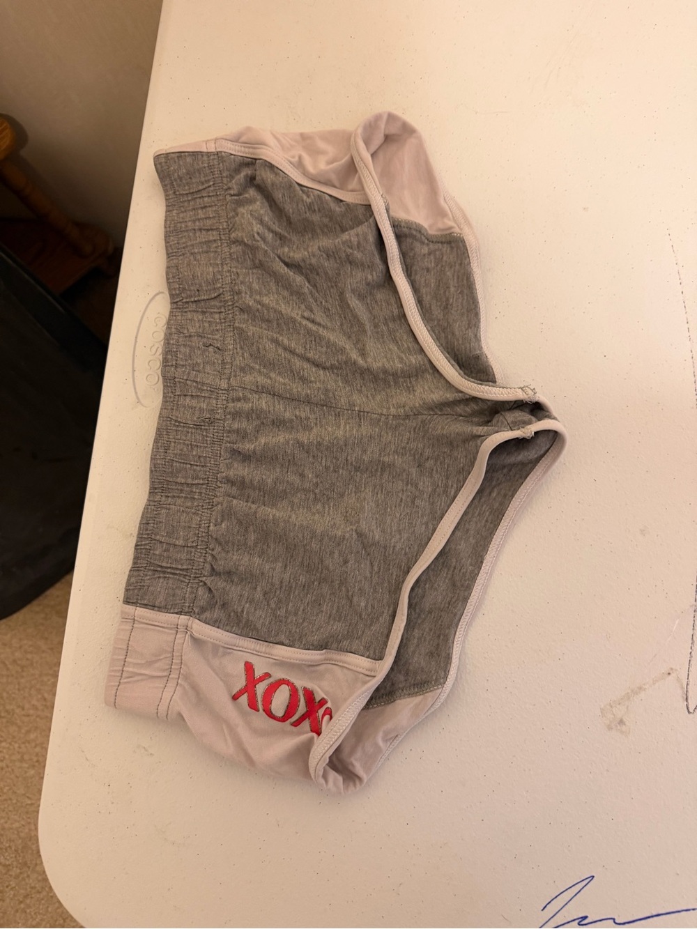 XOXO Gray and Light Pink Women’s Shorts
